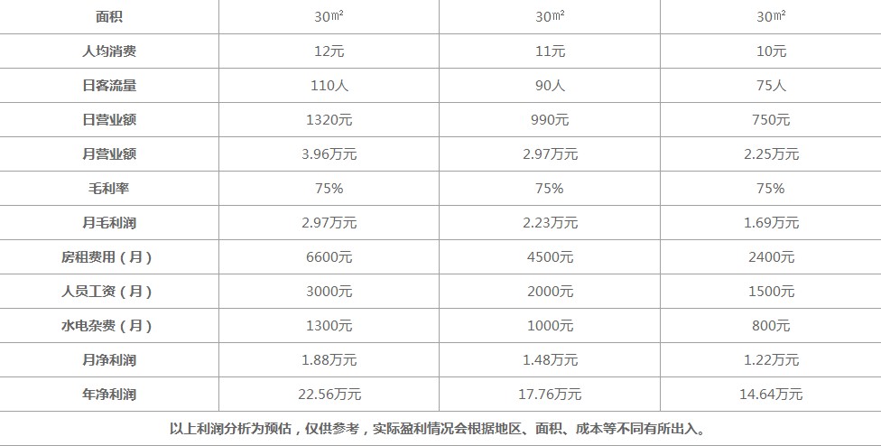 密雪冰城利润表